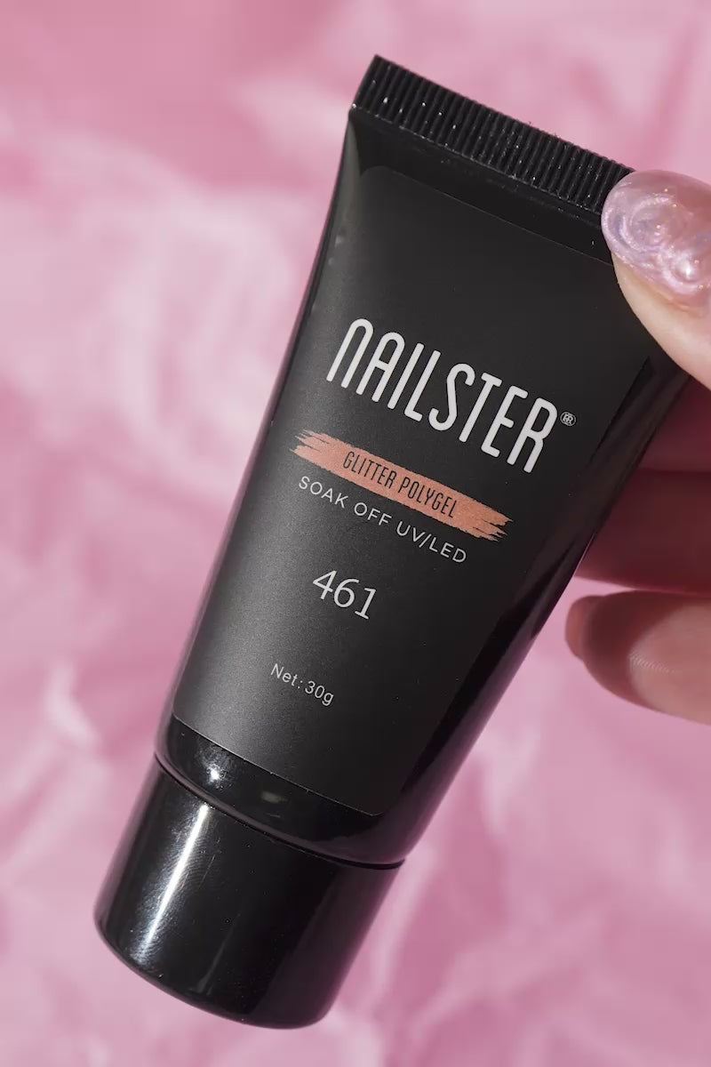 Polygel Peach Glitter · 461 461