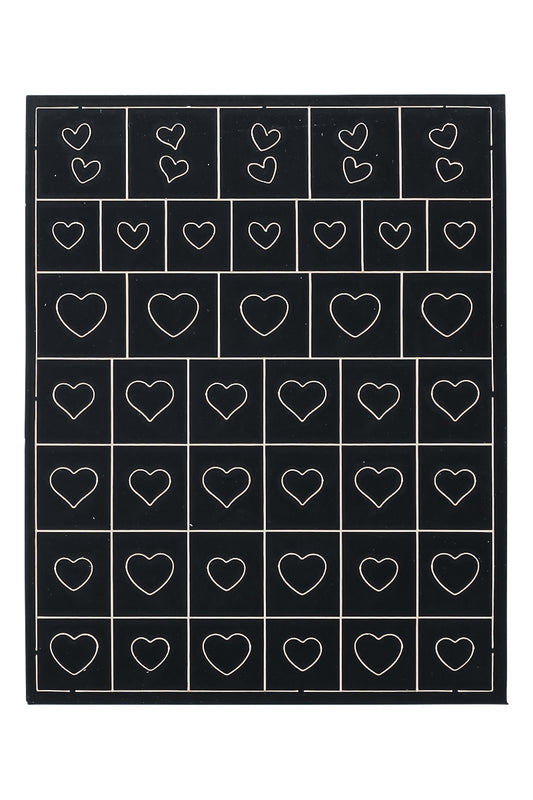Hearts - Stencil sticker