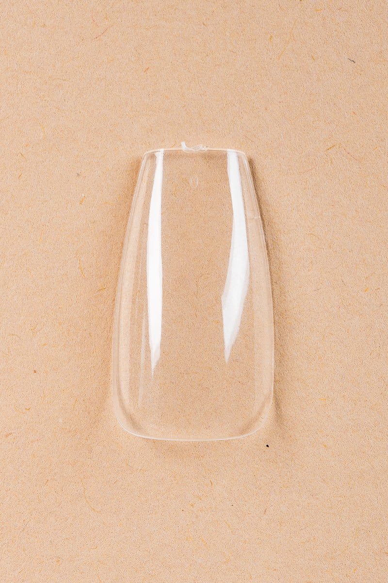 5 x Coffin/Ballerina Medium Clear Tipper