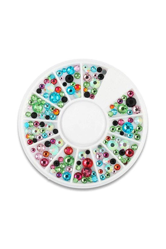 Väri Pyöreä Strassi Korut Wheel