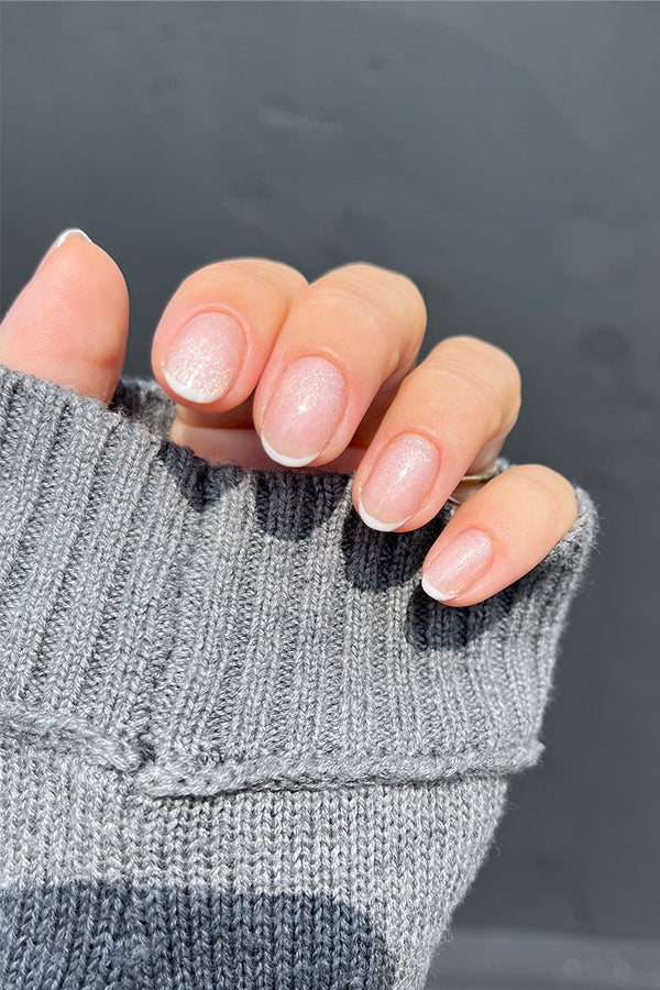 Glitter French Look | Nailster Denmark