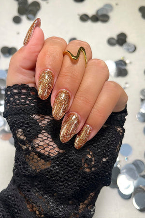 Liquid Builder gel Golden Glitter 15ml · 449
