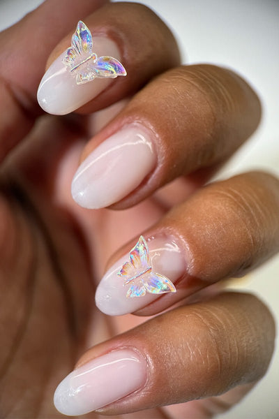 Nail Charms - Champagne Bows | Nailster Denmark