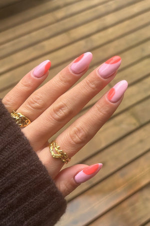 Peach Dots Look | Nailster Denmark