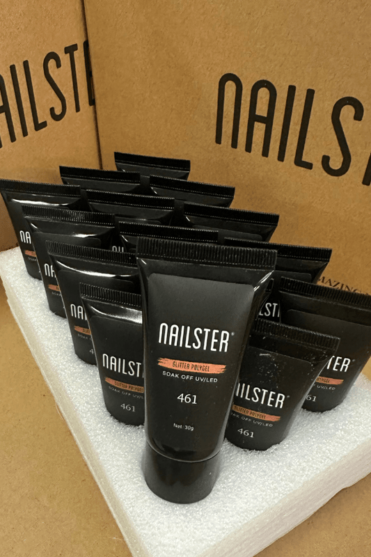 Peach Glitter · 461 | Nailster Denmark