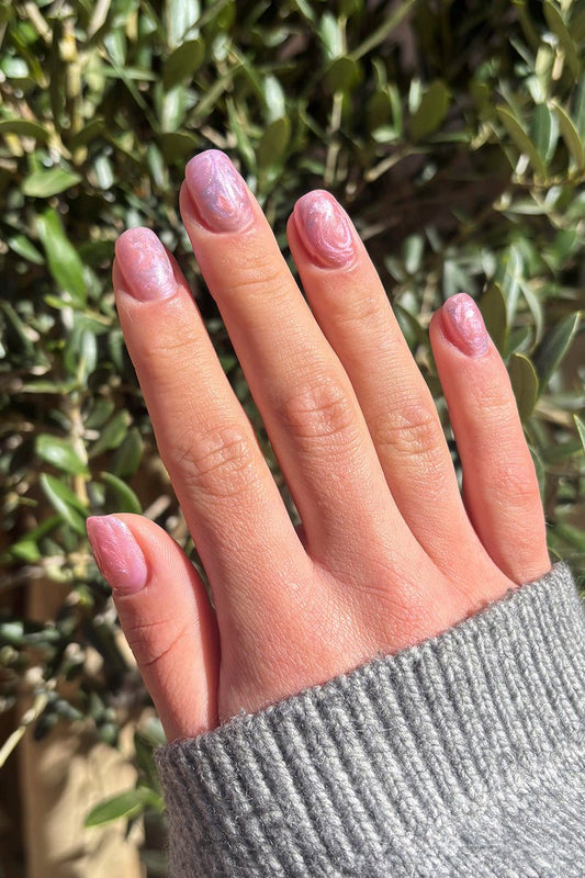 Pearl Marble Look | Nailster Denmark