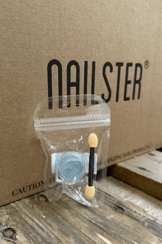 Pearl Powder - Sølv Turkis | Nailster Denmark